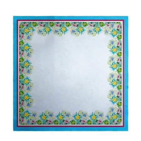 Betsy Drake Betsy Drake TS194 52 in. Betsys Florals Square Table Cloth TS194